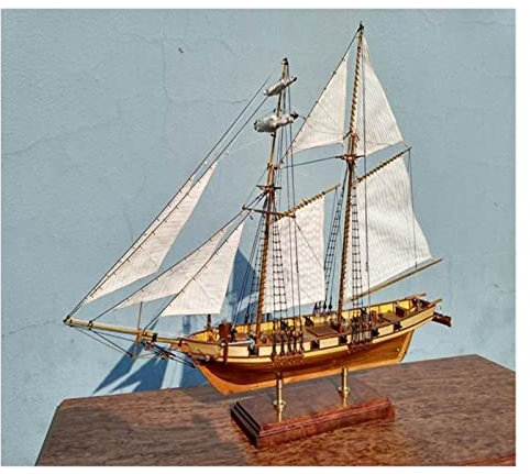 ZYAURA 1/96 Classics Antik-Holz-Segelboot-Modellbausatz