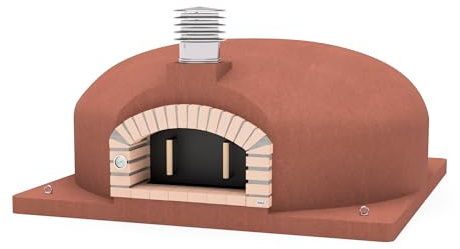 MOVELAR - Forno a legna da esterno, modello OLYMPUS MONS (Bordeaux 1500 x 200 x 200 cm) isolato con sughero e 3 coperte in ceramica