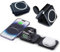Hd-line 3 in 1 Magnetisches kabelloses Ladepad, Faltbare Ladegerät, Kompatibel mit iPhone 15 14 13 12, Apple Watch Ultra 9/8/7/6/5/4/3/2/SE/AirPods 2/3/Pro, Schnellladegerät, Schwarz