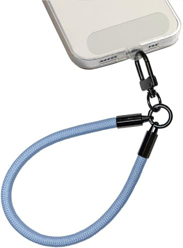 AMAYO - Handykette Universal, Handyanhänger, Handy Perlen Schlüsselband, Handschlaufe, Handygurt, Armband, Handyband, kompatibel mit jedem Handy, Smartphone und Handy Hülle (Blau Handgelenk)