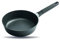 SQUALITY Hochrandpfanne, 7cm hoch, Ergo-Griff, backofenfest bis 180 Grad, Biotan Oberflächenveredelung, Ergogriff, Aluminiumguss (Anthrazit, 24cm Induktion)