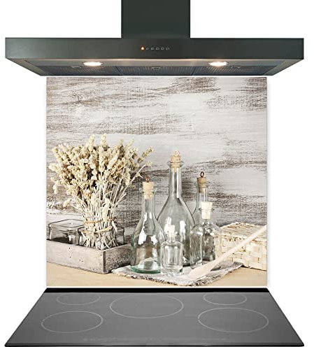 C2G Printed Glass Splashback for Kitchen, Made from Toughened Heat Resistant Glass for Cooker and Hob Backsplash (75cm (w) x 100cm (h) - Design No. 2045)