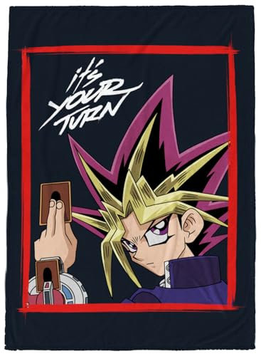 Jay Franco Yu-Gi-Oh! Couverture en peluche – Mesure 127 x 178 cm, super douce et légère en polaire pour enfants