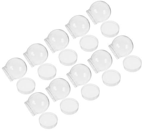 LALADEFIEE Snow Globe Supplies 10er-Pack Runde Für Weihnachtsdekorationen