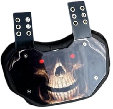 Oshhni Football Back Plate, Football Backplate Stilvolle Schaumstoffpolsterung für Erwachsene unten, Backplate, für Schulterpolster, hinterer Rückenschutz, 25.5 cm X 16 cm