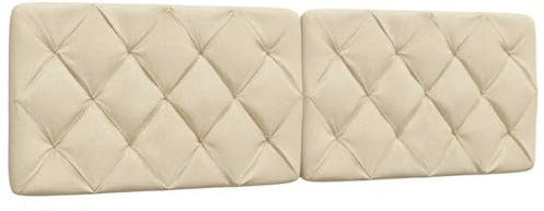 vidaXL Kopfteil-Kissen Creme 160 cm Stoff, Kopfteilkissen, Kopfkissen, Lesekissen, Kopfteilpolster, Rückenkissen, Kissen-Kopfteil, Kopfteil Polster