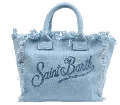 Saint Barth MC2 MC2 Tasche Mini Kragen Strass hellblau, Marineblau, Einheitsgröße