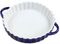 lcvtos 6 Inch Round Ceramic Baking Dish with Handles – Heat-Resistant Pie Pan for Quiche, Lasagna, Tart, Casserole – Nonstick Oven & Microwave Safe Bakeware (White Inside)