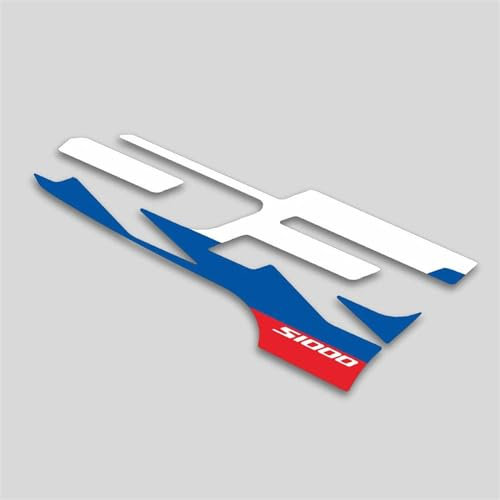 LXSKJ Adesivo per carrozzeria per BMW S1000RR S1000 RR 2019-2022 2023 Adesivi per Decalcomanie per Protezione della Testa del Motociclo(White Blue Red)