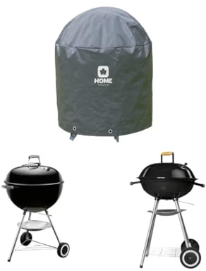 Home Source Duracover Kettle BBQ Protective Cover, Waterproof for Outdoor Use – Durable Polyester with Drawstring Closure, Kettle BBQ Cover