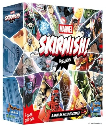 Asmodee | Marvel Skirmish In New York | Board Game | Ages 10+ | 2 Players | 30 Minutes Playing Time | Ages 10+ | 2 Players | 30 Minutes Playing Time