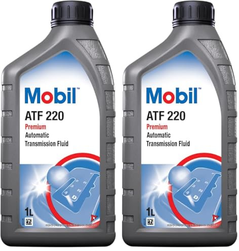 MOBIL ATF 220 Huile de Transmission Automatique et Directions assistées, 1L (Lot de 2)