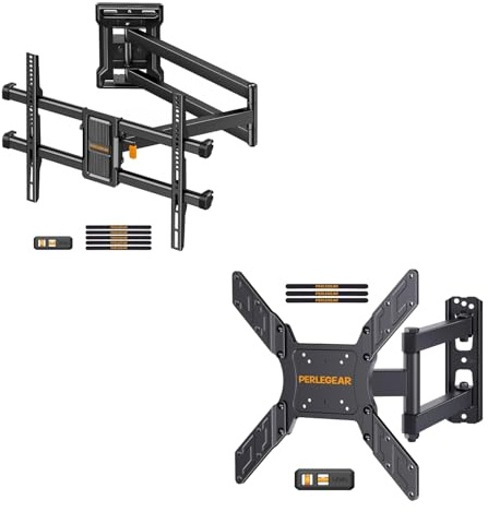 Perlegear Supporto TV 32-65 Pollici PGMF24B & Supporto TV Parete 26 a 60 Pollici PGMFK6