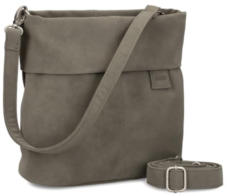 Zwei MADEMOISELLE.M M8 Umhängetasche Crossbody Bag Schultertasche (nubuk-mud)