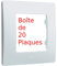 LEGRAND - Boîte de 20 Plaques - Niloé Plaque simple blanc Blanche Pur Eclat 1 Poste - 665001