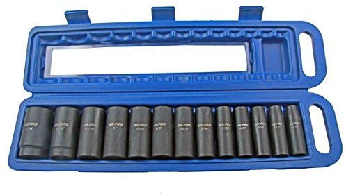 US PRO 13PC 1/2 DR 12PT DEEP Impact SOCKETS SAE B1485