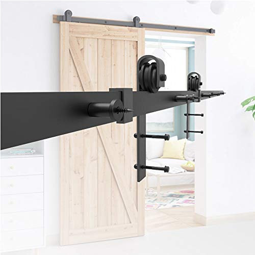 HENGMEI 183cm Accesorios de Puertas Herraje para Puertas Corredera Juego de Piezas de Metal Carril para Puerta