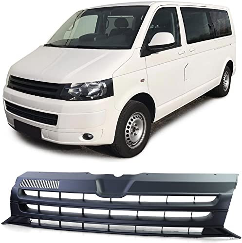 Sport Kühlergrill ohne Emblem Schwarz Matt für VW Bus T5.2 Facelift 09-15