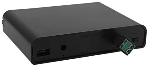 ruiruiNIE USB DC 12V Ausgang 6X 18650 Batterien USV DIY Power Bank für Handy Router LED Schwarz