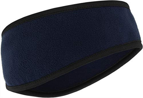 Storfisk fishing & more Sport Stirnband, schmal, aus wärmendem Fleece (20 g), Rand umsäumt, Farbe :Navy, Größe:S/M