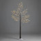 Christow Snowy Twig Tree With Lights 6ft, Pre Lit Birch Christmas Tree, Light Up Warm White LED Decoration, Indoor Outdoor, Mains Operated (120 LED)