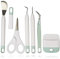 Craft Vinyl Weeding Tools Set Basic Tools Set Vinyl Scraper Spatula Tweezers Scissors Hook Weeder Crafting Tools Kit for Cricut Weeding Silhouette Siser Oracal Sewing, 6pcs Mint Color