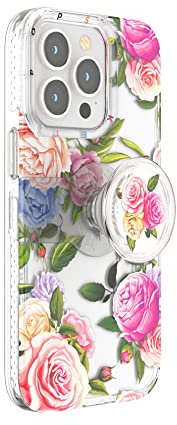 PopSockets iPhone 13 Pro Case with Phone Grip and Slide, Phone Case for iPhone 13 Pro - Vintage Floral