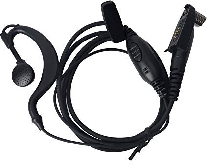 UAYESOK Funkgeräte Ohrhörer G-Form Headset Bodyguard 2-Wege-Funkhörer Inline Ptt Mikrofon Kompatibel mit Retevis RT648 RT29 RT82 RT87 Ailunce HD1 Motorola GP328PLUS GP329PLUS GP344 Walkie Talkie