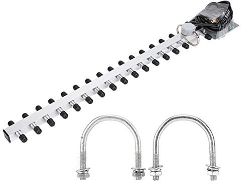 ciciglow Yagi-Antenne, 2,4 G 25 DBi High Gain Wireless Router Netzwerkkarte 16 Einheiten Richtnetzwerkkarte Linearer Vertikaler Typ 1,5 M Lange Antenne