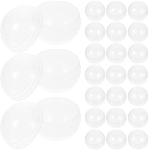 Homoyoyo Weihnachtsornamente Aus Durchsichtigem Kunststoff Zum Befüllen Befüllbare Kunststoffkugel Für Saisonales Basteln Befüllbare Transparente Kugelverzierung Für Hochzeitsfeiern (45