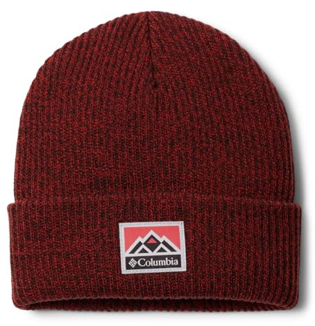 Columbia Unisex Whirlibird Bündchen Beanie Mütze, Moonvista/Daredevil Marled/Berge, Einheitsgröße