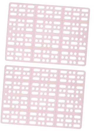 Beavorty Kunststoff Fußmatte für Kaninchenlaufställe, 2 Stück Rosa