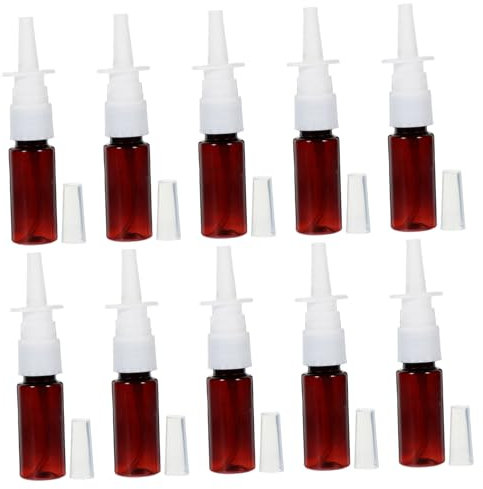Beaupretty 40pièces Flacon Vaporisateur Nasal Lot De Bouteilles Spray Rechargeables Pet Avec Atomiseur Fin Pour Applications Médicales Et Cosmétiques
