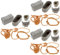 BESTonZON 3 Sets Mini-Verzierungszubehör Kinder Spielen Bauernhof-Sattelmodelle Pavillon Abnehmbares Set Den Dekorieren Puzzle Mini-Bauernhof-Werkzeuge Dekorationen Tiermodell
