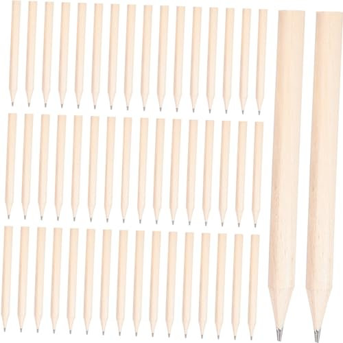 HAPINARY 50stücke Mini Holzbleistifte Für Junge Mädchen Kurze Rundbleistifte Für Kindergarten Und Vorschule Schreiblernstifte Für Schüler Glattes Schreiben Portable Bleistifte