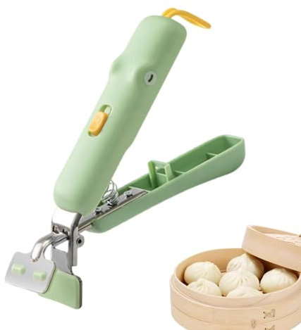 Steamer Lifter Picker, Clip para cuencos de acero inoxidable – Pinzas de clip para platos calientes, sin ranuras Construction Hot Bowl Clip para vapor, hornos, microondas, freidoras de aire caliente y