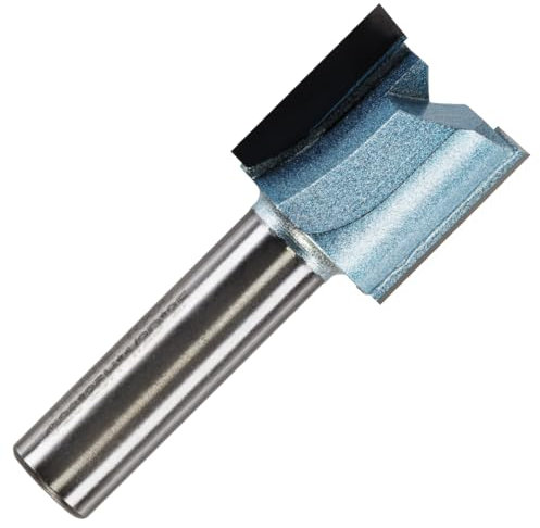 Rennie Tools - 26mm Cutting Diameter x 25mm Flute x 1/2 Shank TCT Tipped 2 Flute Straight Router Cutter Bit. Compatible With Makita Trend Festool Hikoki Dewalt Router Etc. 26mm Router Bit