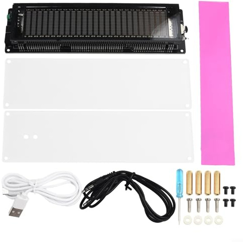 HEBEOT LED-Audio-Spektrum, DIY-Kit, 16-stufiges Audio-Spektrum-Anzeige, AK 2515, Audio-Spektrum-Analysator, VFD-Schallpegelmessgerät, VU-Messgerät (B 160 x 40)