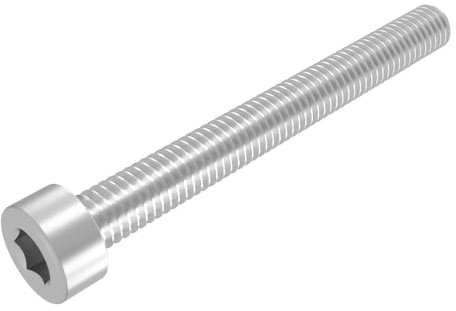 SECCARO Lot de 20 vis cylindriques M2,5 x 30 mm, en acier inoxydable V2A VA A2, DIN 912 / ISO 4762, à six pans creux, filetage complet