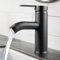 Grifo Lavabo Negro, Grifo Negro Lavabo de Lavabo Con VáLvula de CeráMica, Acero inoxidable Grifo Lavabo, Mezclador Monomando Grifo Baño, Grifo Lavabo Invitados WC, Grifo Lavabo Negro Mangueras