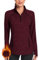 Soneven Damen Fleecepullover Stehkragen Hoodie Mit 1/4 Zip Pullover Sweatshirt Langarmshirt Oberteile Pulli für Herbst,Rotwein,M