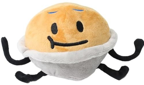 iFii BFDI TPOT Plüschtiere, Battle for Dream Island TPOT Plüschtier Glocke/Flasche/Kuchen/Uhr/Fanny/Gras/Marker/Baum Plüschpuppen Spielzeug für Fans (Pie 15cm)