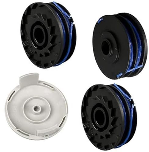 Wivplex Bobine de fil for coupe-bordures Ryobi, RAC123 5132002671, 1,6 mm x 8,3 m, for Ryobi, RLT4027, RLT4125, RLT5027, RLT6030, RLT5127, RLT6130-5132002670 (8 bobines + 1 couvercle) Bobine pour tond