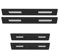 Kofferraumschutz Auto-Türschwellen-Aufkleber, Kohlefaser-Leder, Kofferraum-Stoßstangenschutz, Aufkleber für Dacia Stepway 2021 2020 2019 2018(4Pcs Door sill)