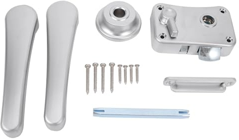 RV Toilet Door Lock Bathroom Door Lock Caravan Boat Latch Handle Lock RV Accessories