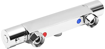 Duscharmatur mit Thermostat, Mischbatterie Dusche Thermostat Badewannenarmatur für Badezimmer