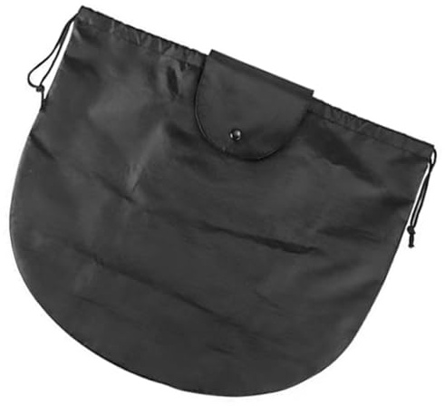 Levemolo Schwarze Polyester Tasche für Helm mit Kordelzug für Fahrradhelm | Aufhängbar und Tragbar, Kordelzugverschluss, für Fahrrad und Hockeyhelm, Kompakt, Schwarz