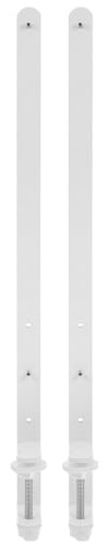 Gatuida Höhenverstellbare Regalhalterungen Weiß 2 Stück Belastbar für Werkbank und Schreibtisch ohne Werkzeugmontage