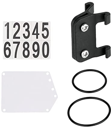 FewNvWa Race Number Holder with Mounting Bracket, Start Number Plate And Seat Tube Mounting Plate Holder with Straps Made of PP for Events, Non Round Tube