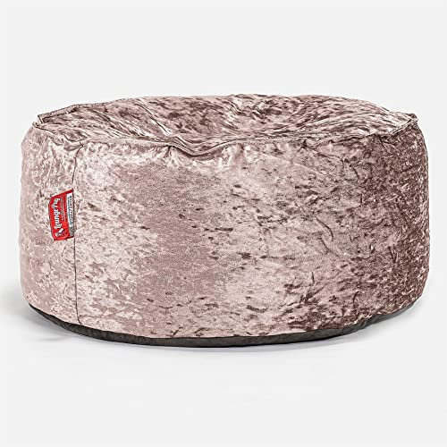 Lounge Pug, Sitzhocker Pouf, Sitzpouf, Retro-Samt Trüffel